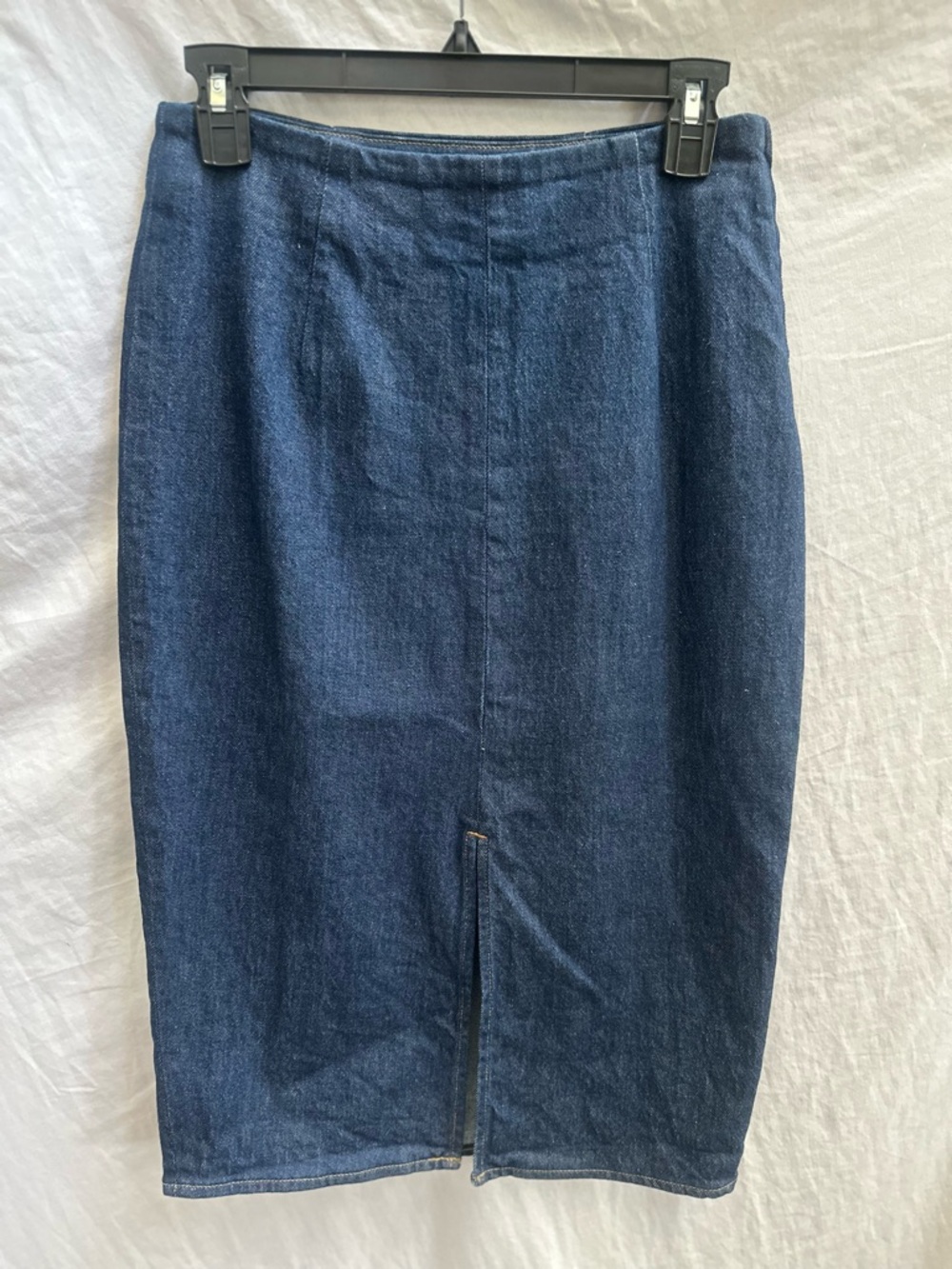 J. Crew Navy Denim Pencil Skirt
